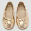 Ballerine metallizzate con fiocco Ballerine metallizzate con fiocco