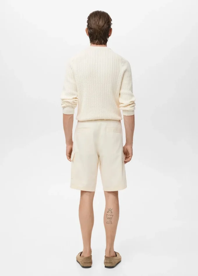 Bermuda cargo in cotone lyocell Bermuda cargo in cotone lyocell