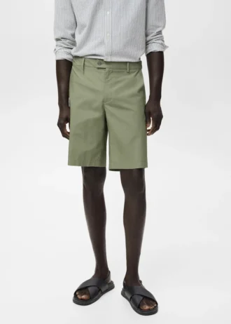 Bermuda in cotone con elastico interno