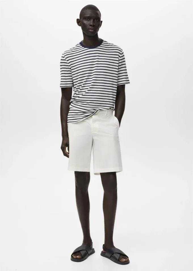 Bermuda in cotone con elastico interno Bermuda in cotone con elastico interno