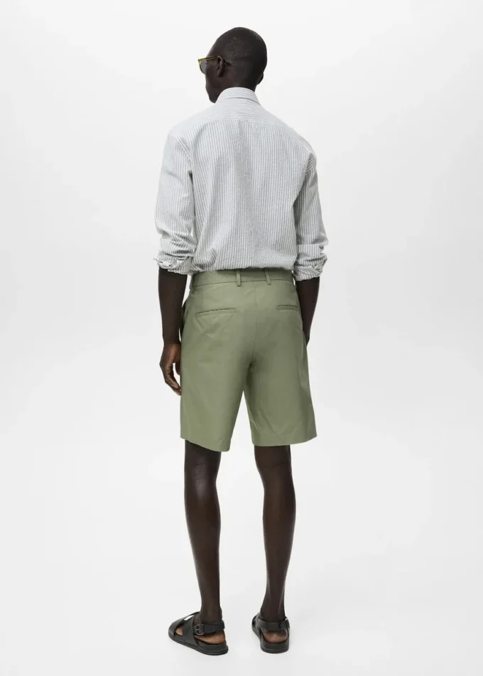 Bermuda in cotone con elastico interno