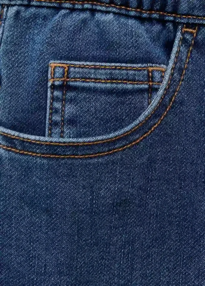 Bermuda in denim con coulisse Bermuda in denim con coulisse