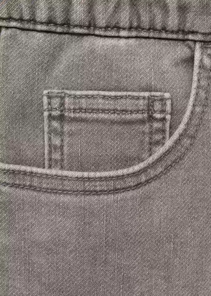 Bermuda in denim con coulisse Bermuda in denim con coulisse