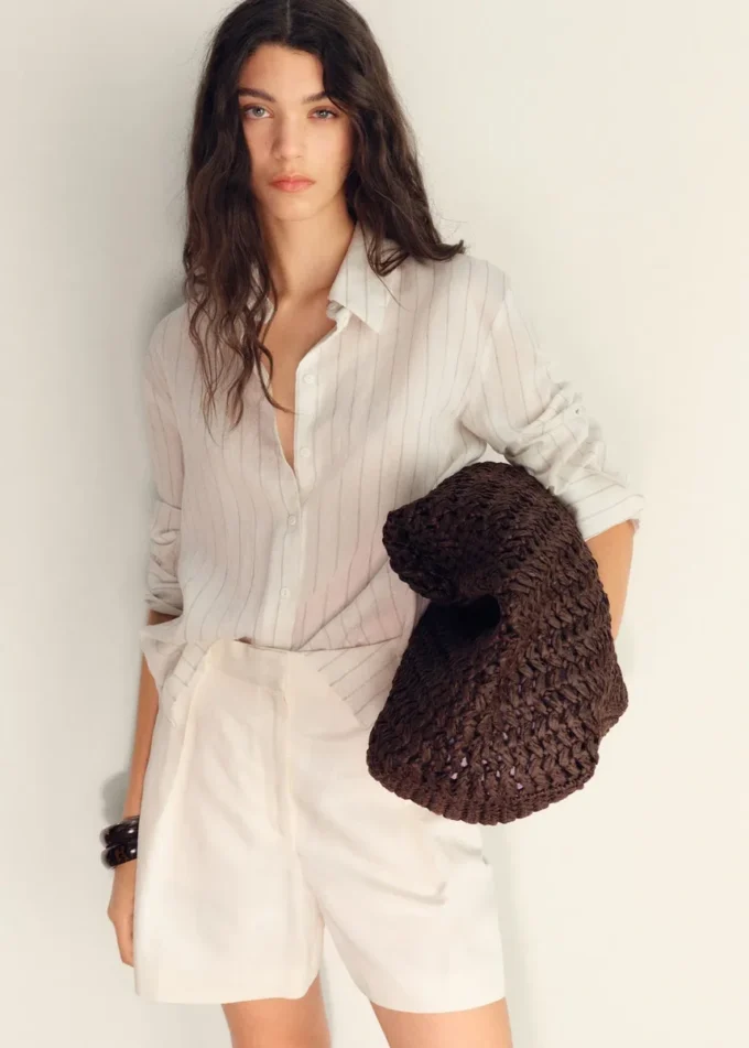 Bermuda in misto lino