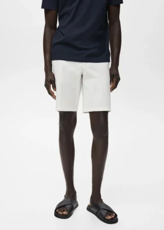 Bermuda slim fit in cotone chino