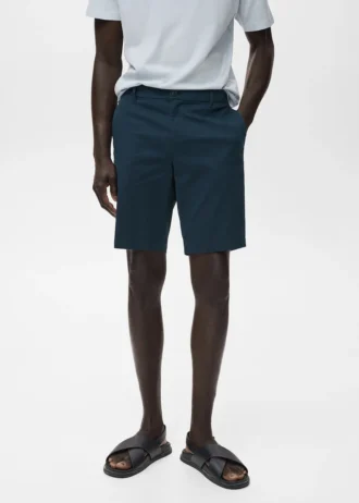 Bermuda slim fit in cotone chino