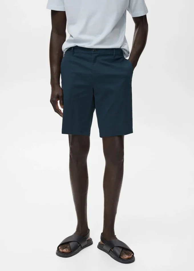 Bermuda slim fit in cotone chino Bermuda slim fit in cotone chino