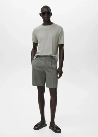 Bermuda slim fit in cotone chino