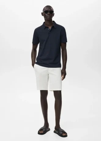 Bermuda slim fit in cotone chino