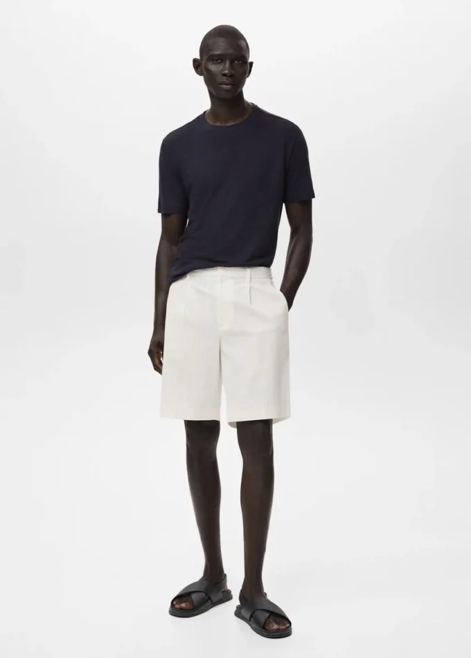 Bermuda slim fit in cotone chino Bermuda slim fit in cotone chino