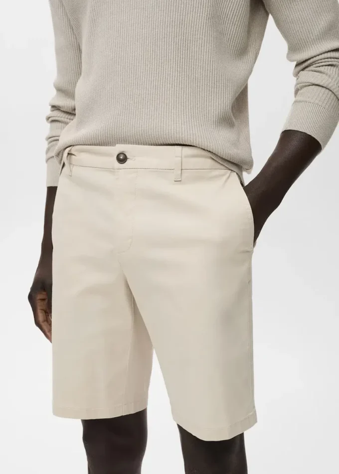 Bermuda slim fit in cotone chino Bermuda slim fit in cotone chino