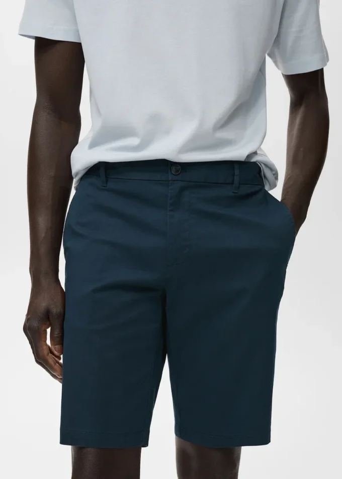 Bermuda slim fit in cotone chino Bermuda slim fit in cotone chino
