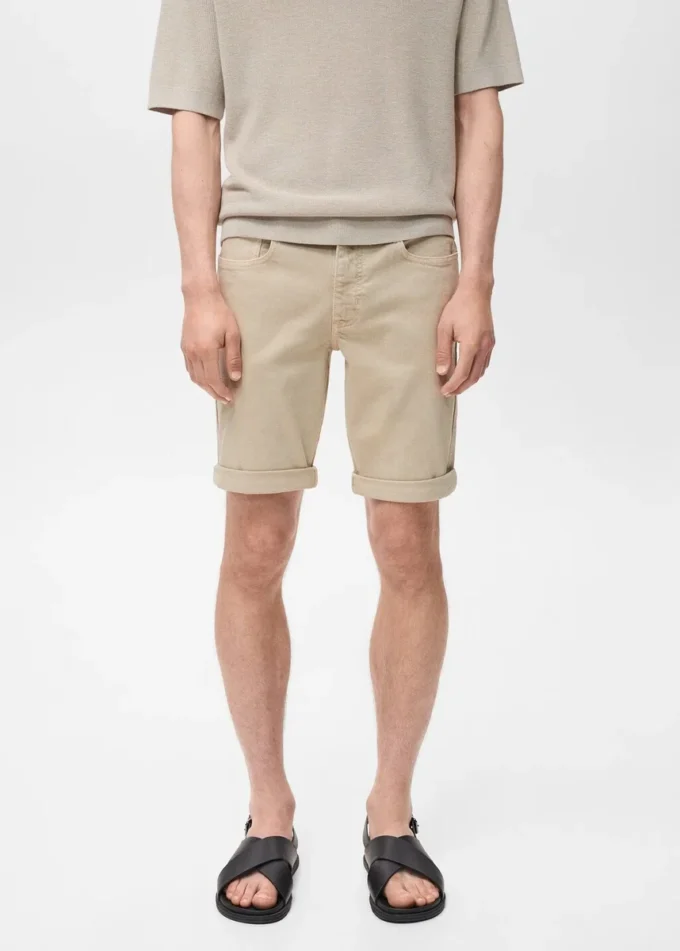 Bermuda slim fit in denim Bermuda slim fit in denim