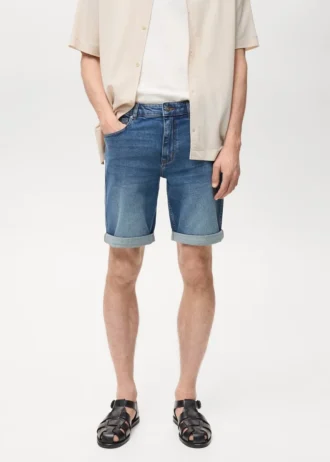 Bermuda slim fit in denim