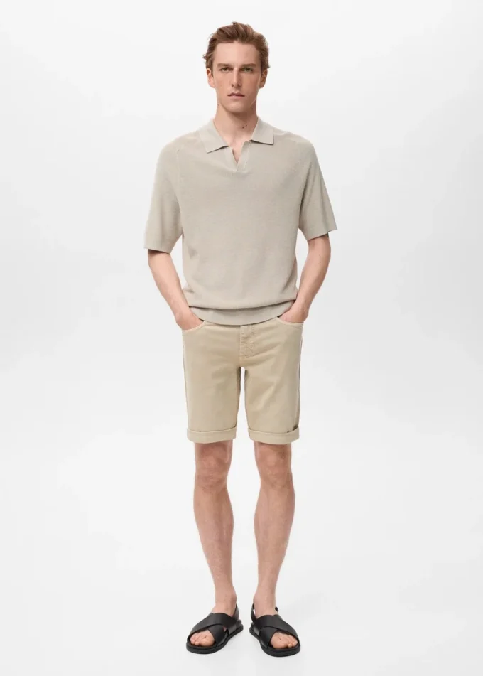 Bermuda slim fit in denim Bermuda slim fit in denim