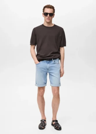 Bermuda slim fit in denim