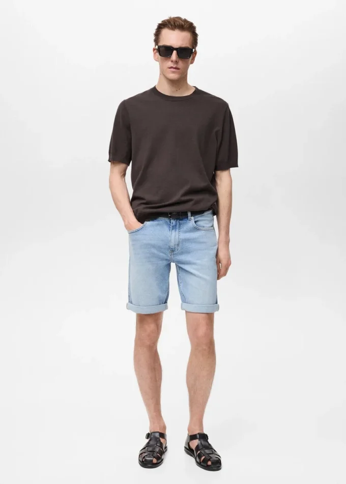 Bermuda slim fit in denim Bermuda slim fit in denim