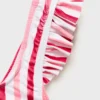 Bikini a righe con volant Bikini a righe con volant