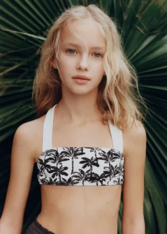 Bikini con stampa palme