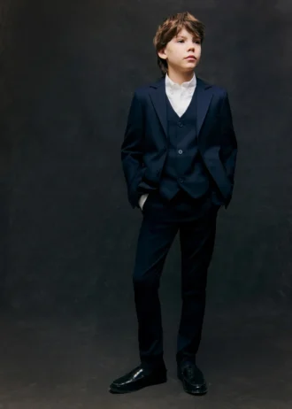 Blazer essenziale in misto cotone