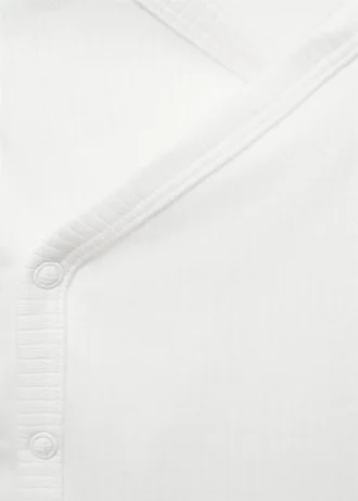 Body con scollo a V e bottoni