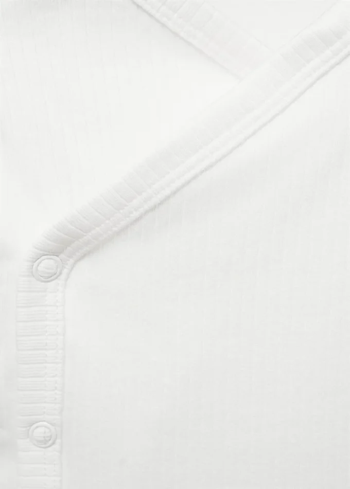 Body con scollo a V e bottoni