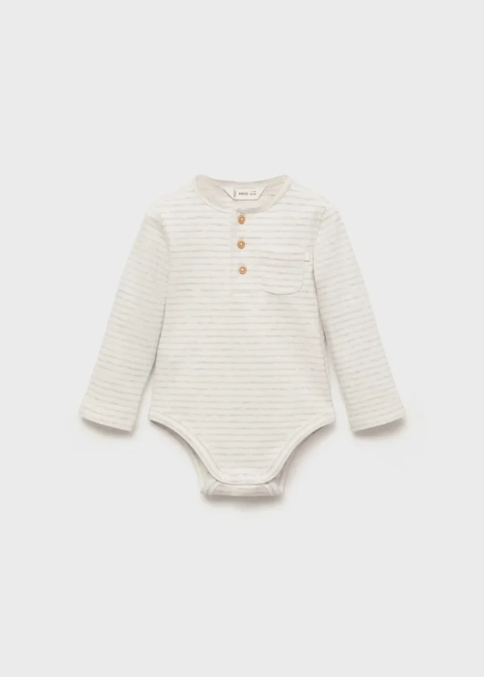 Body in cotone a righe