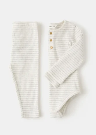 Body in cotone a righe