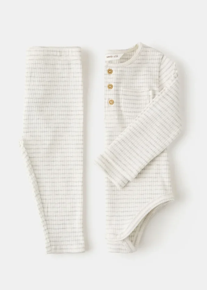 Body in cotone a righe