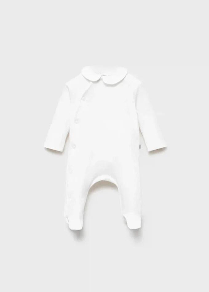 Body in cotone con colletto Peter Pan Body in cotone con colletto Peter Pan