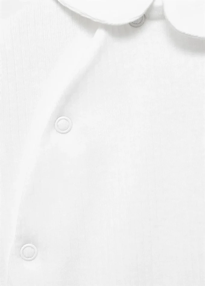 Body in cotone con colletto Peter Pan Body in cotone con colletto Peter Pan