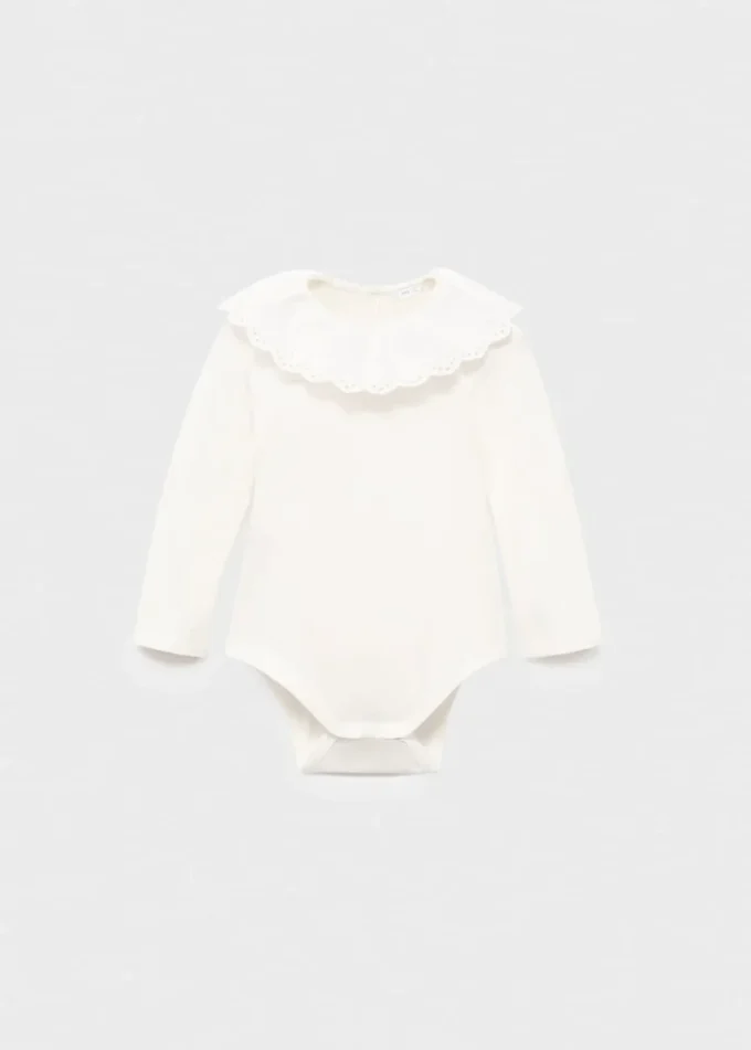 Body in cotone con scollo babydoll Body in cotone con scollo babydoll