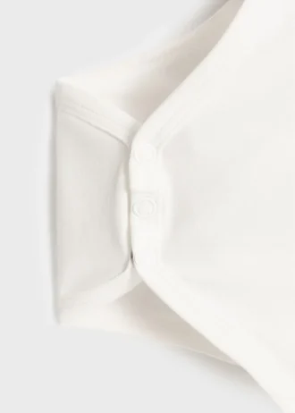 Body in cotone con scollo babydoll