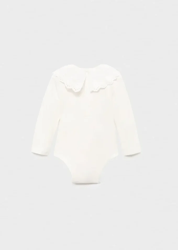 Body in cotone con scollo babydoll Body in cotone con scollo babydoll