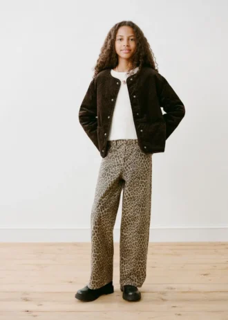 Bomber con stampa leopardata