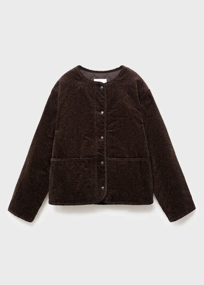 Bomber con stampa leopardata Bomber con stampa leopardata