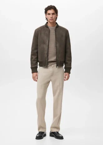 Bomber effetto scamosciato