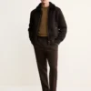 Bomber in pelle scamosciata 100% shearling Bomber in pelle scamosciata 100% shearling
