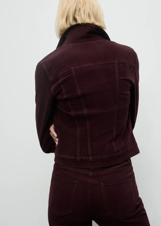 Bomber in velluto con cuciture Bomber in velluto con cuciture