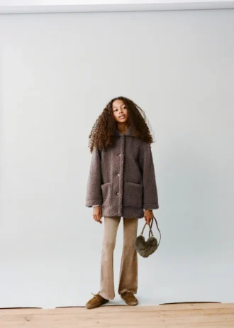 Cappotto effetto shearling