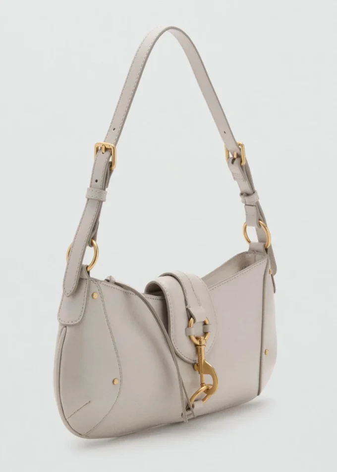 Borsa a tracolla con chiusura a gancio