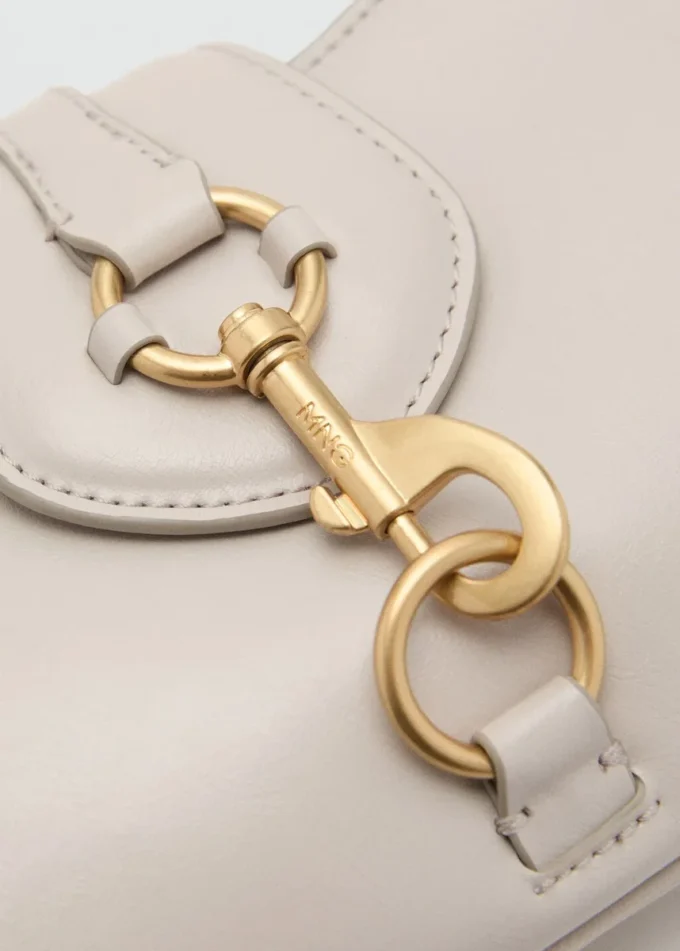 Borsa a tracolla con chiusura a gancio