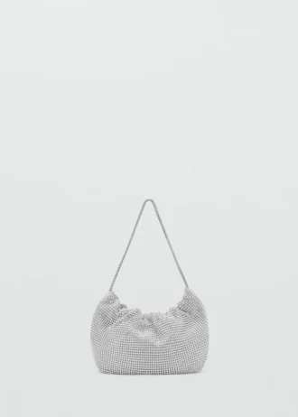 Borsa a tracolla con strass