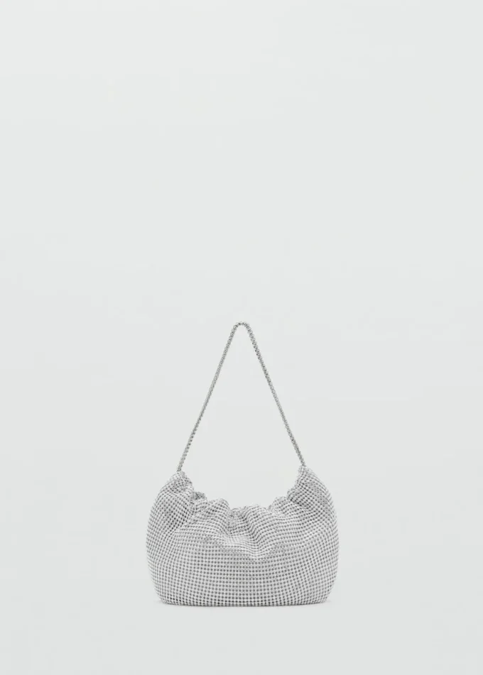 Borsa a tracolla con strass Borsa a tracolla con strass