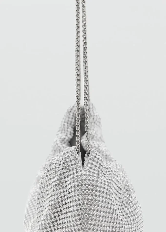 Borsa a tracolla con strass Borsa a tracolla con strass
