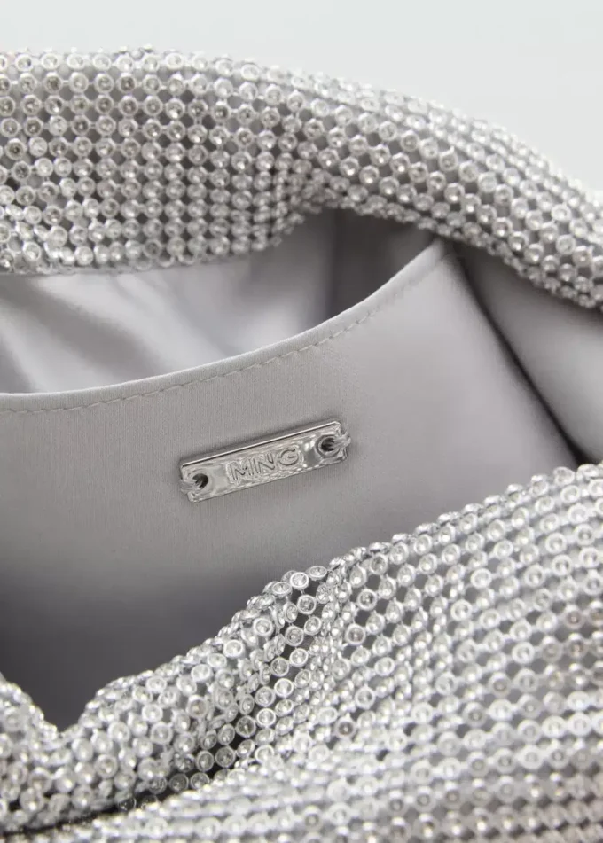 Borsa a tracolla con strass Borsa a tracolla con strass