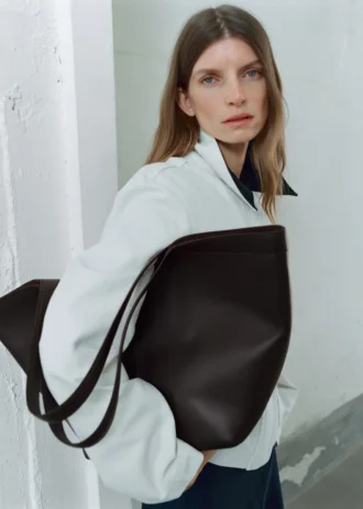 Borsa a tracolla grande in pelle