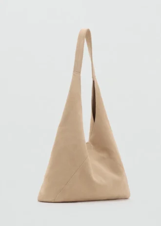 Borsa a tracolla in pelle scamosciata