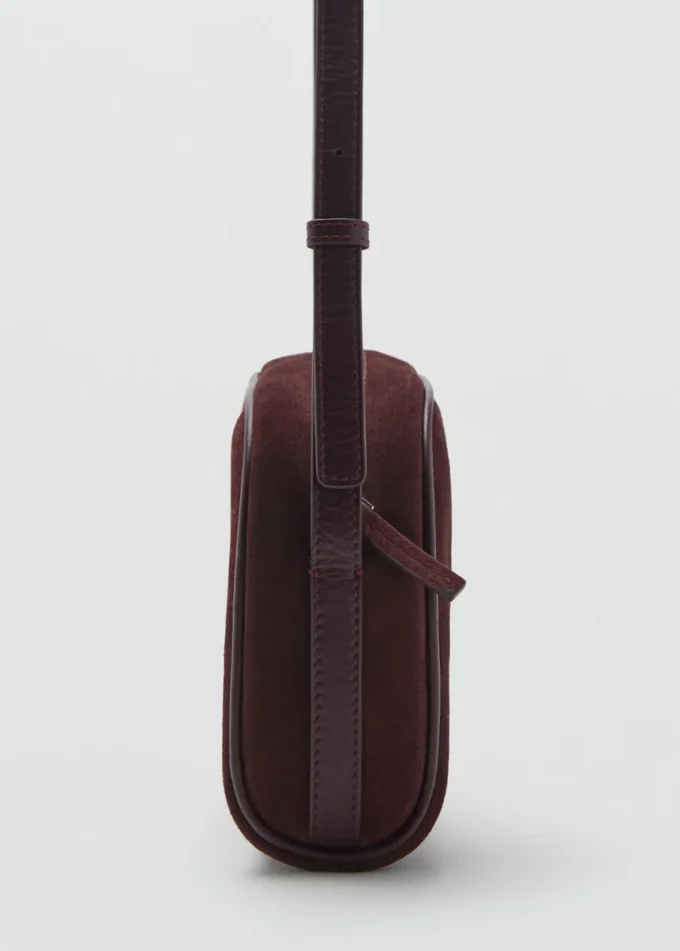 Borsa a tracolla in pelle scamosciata Borsa a tracolla in pelle scamosciata