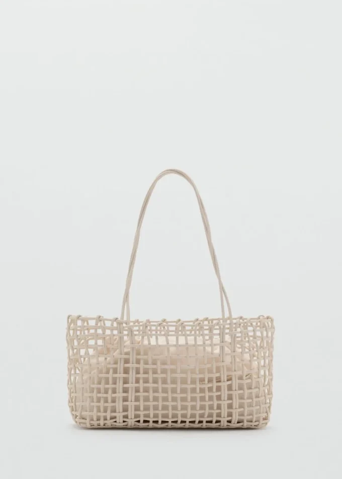 Borsa a tracolla intrecciata media Borsa a tracolla intrecciata media